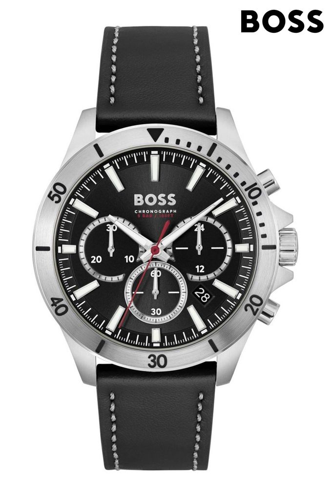 Black metal watches online store