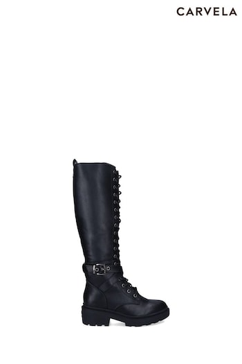 Carvela Black Boulder High Boots (D45528) | £179