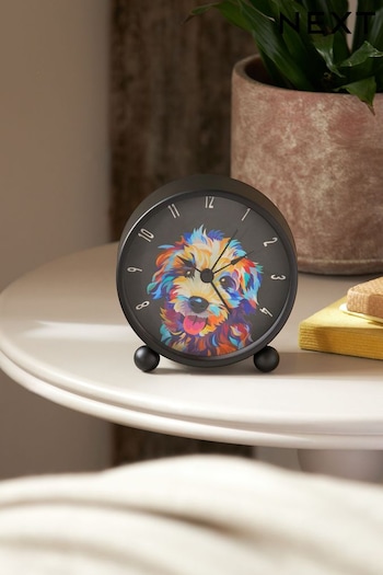 Multicolour Cockapoo Mini Alarm Clock (D45720) | £16