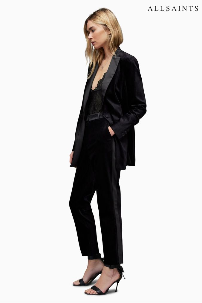 All saints best sale velvet coat
