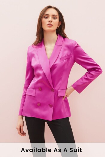 Patrizia Pepe Pink Double Breasted Blazer (D45770) | £398