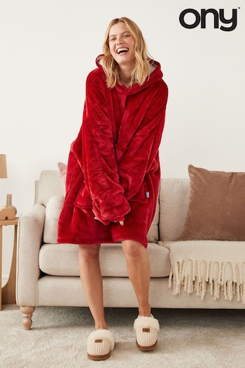 Ony Soft Cosy Fleece Extra Thick Oversized Blanket Hoodie (D45845) | £40