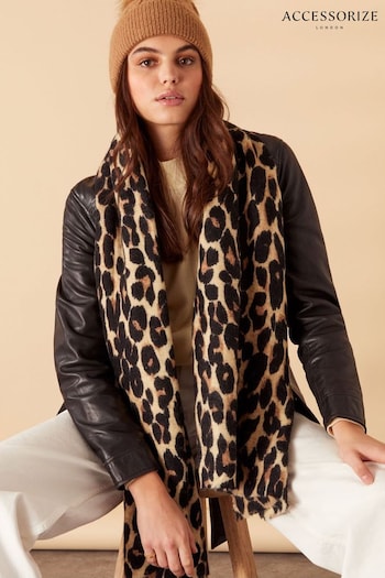 Accessorize Natural Leopard Blanket Scarf (D45926) | £22