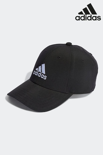 adidas Black Performance Embroidered Logo Lightweight Baseball Cap (D46066) | £15