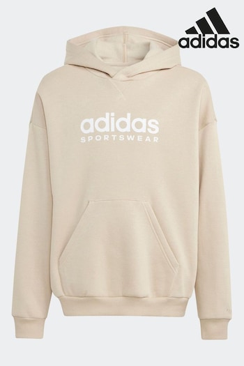 adidas Brown Sportswear Junior Neutral Hoodie (D46071) | £33