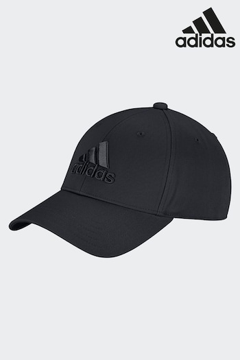 adidas boosts Black Big Tonal Logo Baseball Cap (D46074) | £23