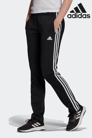 adidas Black Sportswear Essentials Warm-up 3-stripes Tracksuit Bottoms (D46101) | £33
