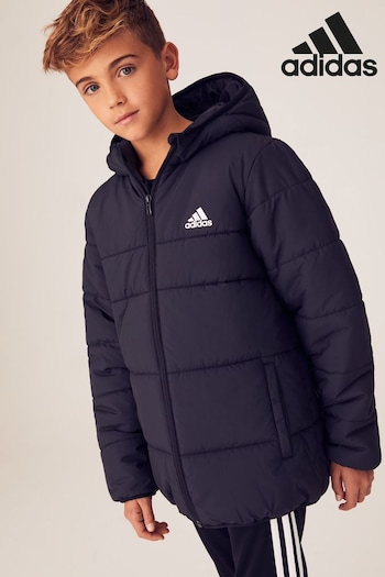 adidas Black Kids Padded Winter Jacket (D46226) | £60