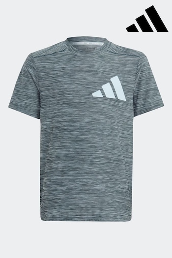 adidas Grey Sportswear Aeroready Heather T-Shirt (D46232) | £23