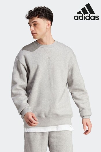 adidas Grey Sportswear All SZN Fleece Sweat top (D46247) | £40