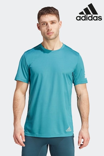 adidas Green Performance Run It T-Shirt (D46263) | £28