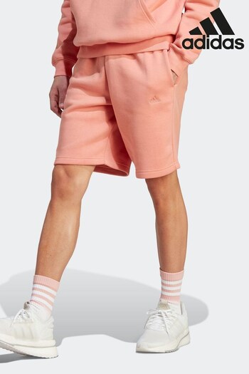 adidas Orange Sportswear All SZN Fleece embroidered Shorts (D46303) | £33