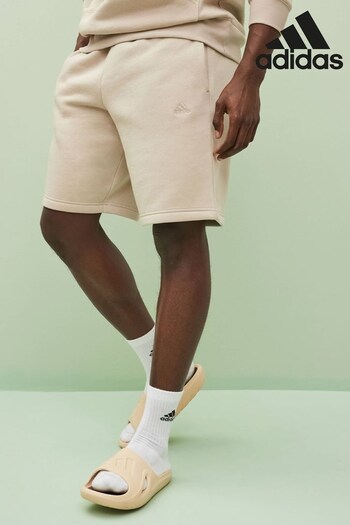 adidas Brown Sportswear All SZN Fleece Shorts Foxing (D46304) | £33