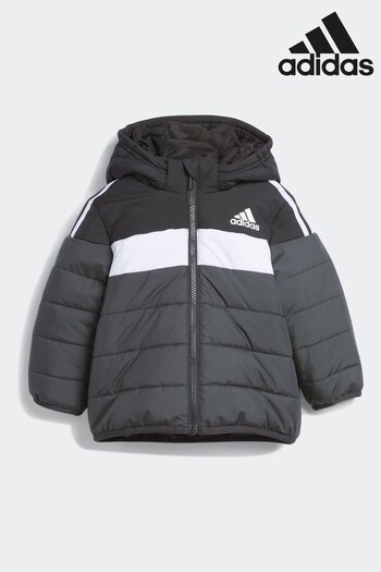 adidas triple Black Infant Padded Jacket (D46314) | £50