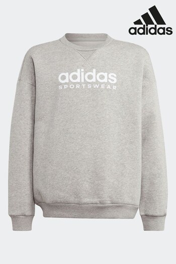 adidas Grey All Szn Crew Sweat Top (D46318) | £30