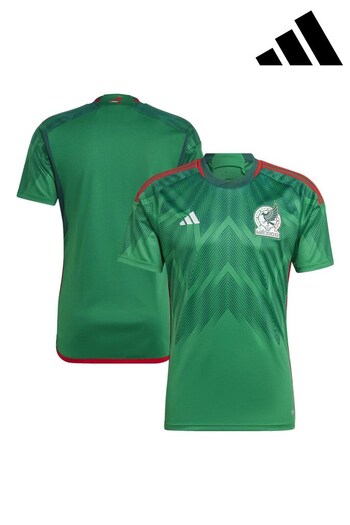 adidas White Mexico Home Football Shirt (D46434) | £70