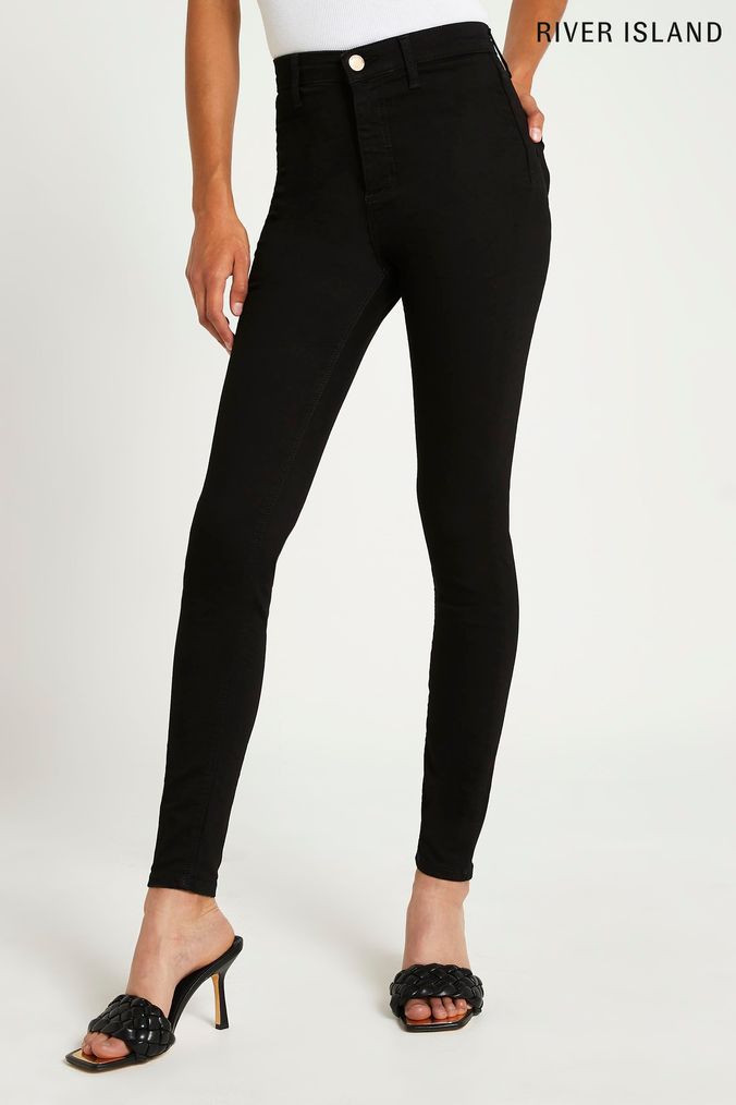 River island black sale skinny jeans