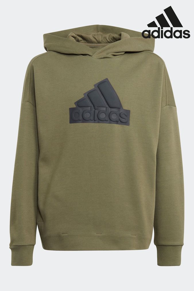 Adidas army green outlet hoodie