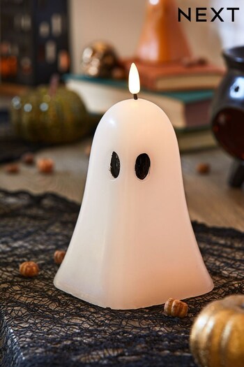 Real Wax Ghost Shaped LED Candle (D47036) | £12