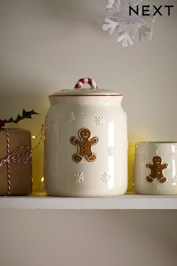 Cream Gingerbread Treat Jar (D47038) | £18