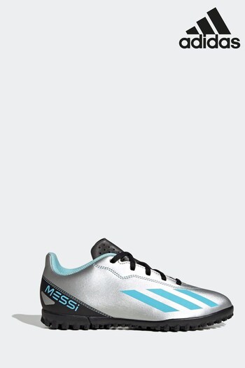 adidas sale Silver Adult X Crazyfast Messi.3 Turf Boots (D47091) | £80