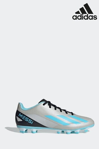 adidas Silver Adult X Crazyfast Messi.4 Flexible Ground Fur Boots (D47092) | £50