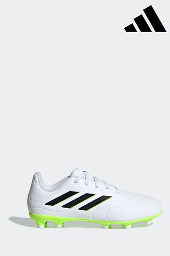 adidas White/Black Kids Copa Pure II.3 Firm Ground Football Boots (D47125) | £40