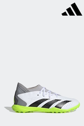 adidas White/Black adidas Sport Performance Kids Predator Accuracy.3 Turf Boots Lunar (D47132) | £50