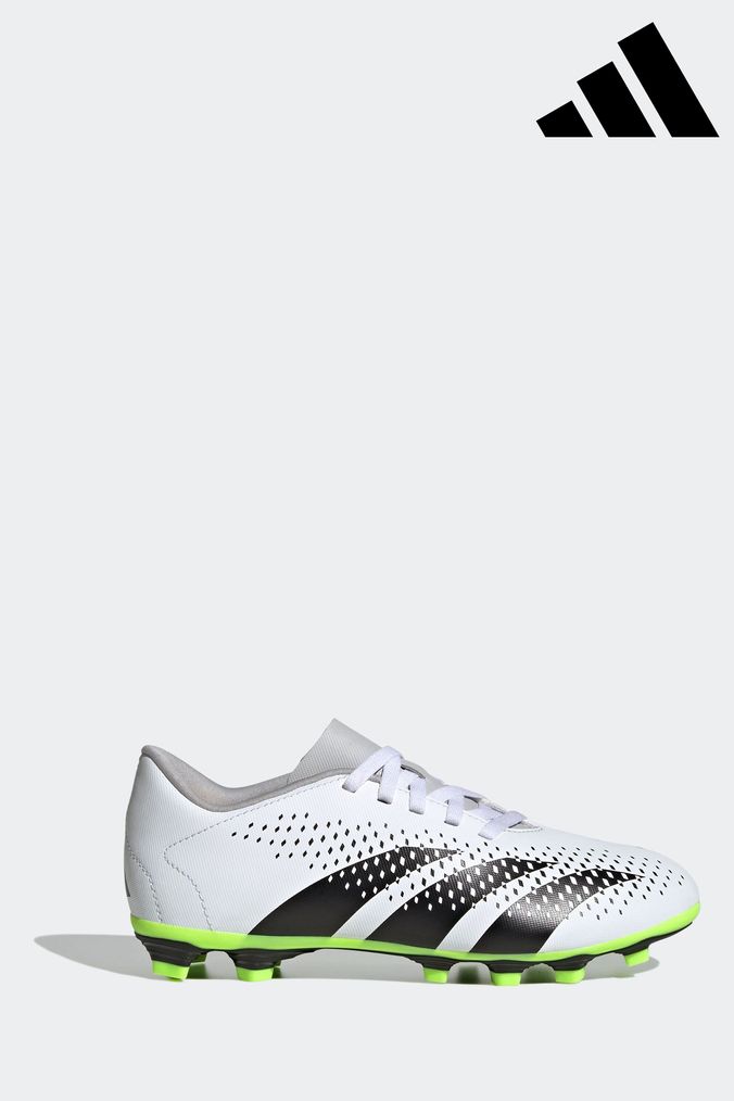 adidas White/Black Football Boots (D47133) | £35