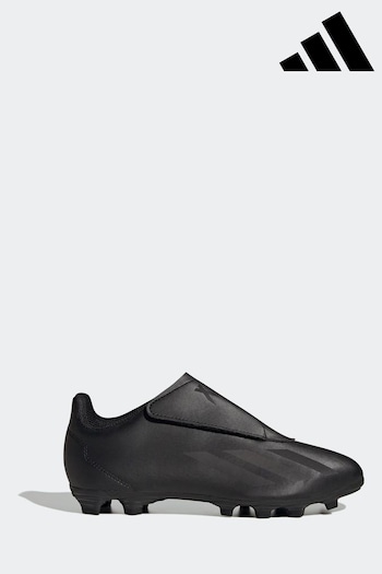 adidas Black X Crazyfast.4 Hook-and-Loop Flexible Ground Football Alexander Boots (D47145) | £35