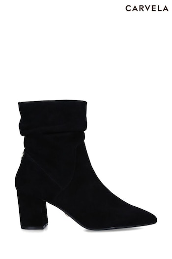 Carvela Admire Black Low Slouch Boots (D47313) | £179