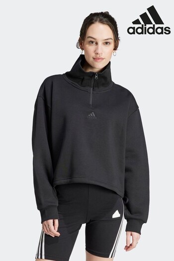 adidas Black Zipped Sweatshirt (D47368) | £50