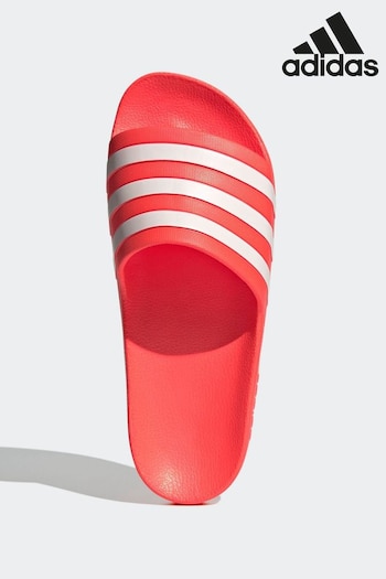 adidas Red Sportswear Swim Adilette Aqua Slides (D47527) | £23