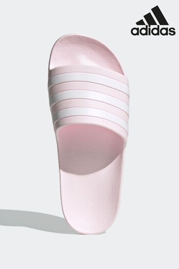 adidas Pink Sportswear Swim Adilette Aqua Slides (D47528) | £23