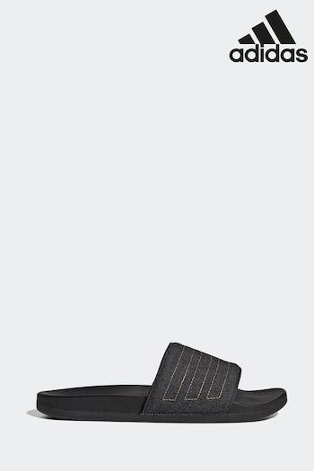 adidas Black Sportswear Adilette Comfort Swim Slides (D47538) | £38