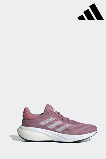 adidas Pink/White Performance Running Supernova 3 Trainers (D47601) | £90