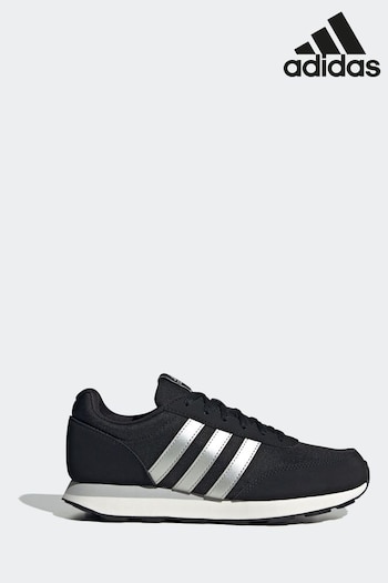 adidas Black/White Sweaterwear Run 60S 3.0 Lifestyle Running Trainers (D47607) | £50
