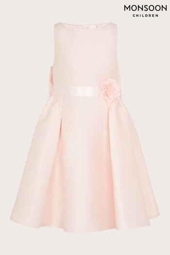 Monsoon Pink Holly Duchess Twill Bridesmaids Dress (D47653) | £58 - £68