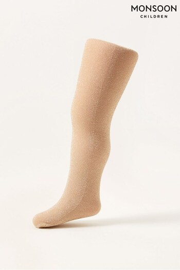 Monsoon Baby Gold Sparkly Tights (D47803) | £7.50