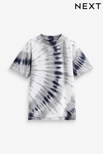 Grey Relaxed Fit Tie-Dye Short Sleeve T-Shirt (3-16yrs) (D47866) | £4 - £6.50