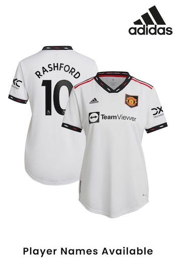 detail White White Manchester United Away Authentic Shirt 2022-23 Womens (D47963) | £115