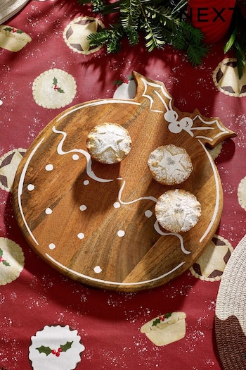Wooden Christmas Pudding Serve Board (D48075) | £20