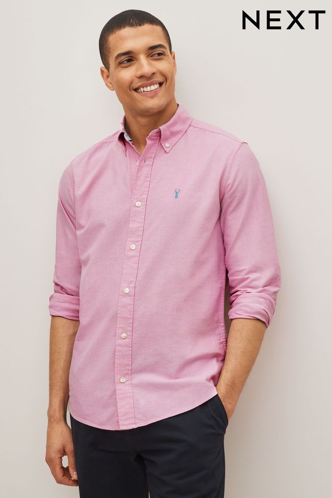 Pink long deals sleeve men