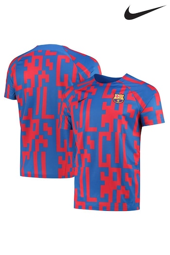 Nike Blue Barcelona Pre-Match Top (D48162) | £55