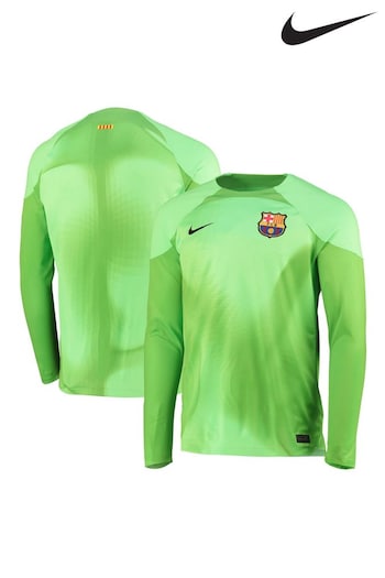 Nike Green Barcelona LS Goalkeeper Stadium Football Shirt 2022-23 (D48163) | £85