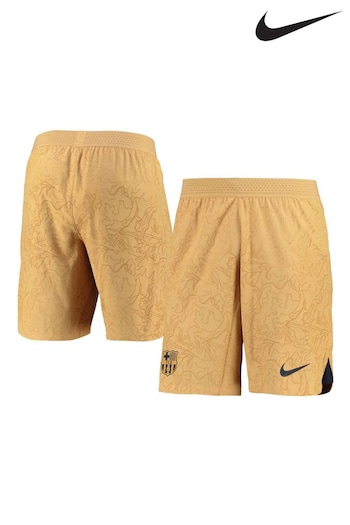 Nike Beige Barcelona Away Vapor Match Football Shorts 2022-23 (D48168) | £65