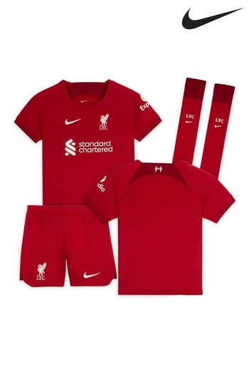 Nike Piet White White Liverpool Home Stadium Football Kit 2022-23 (D48188) | £45