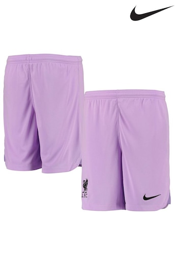 Nike Purple Liverpool Goalkeeper Stadium Football Shorts 2022-23 (D48189) | £33