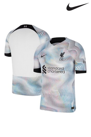 Nike White Blank Liverpool Away Vapor Match Football Shirt 2022-23 (D48231) | £115