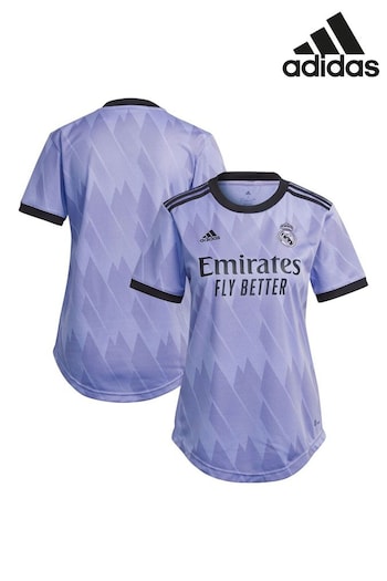 adidas White White Real Madrid Away Football Shirt 2022-23 (D48282) | £70